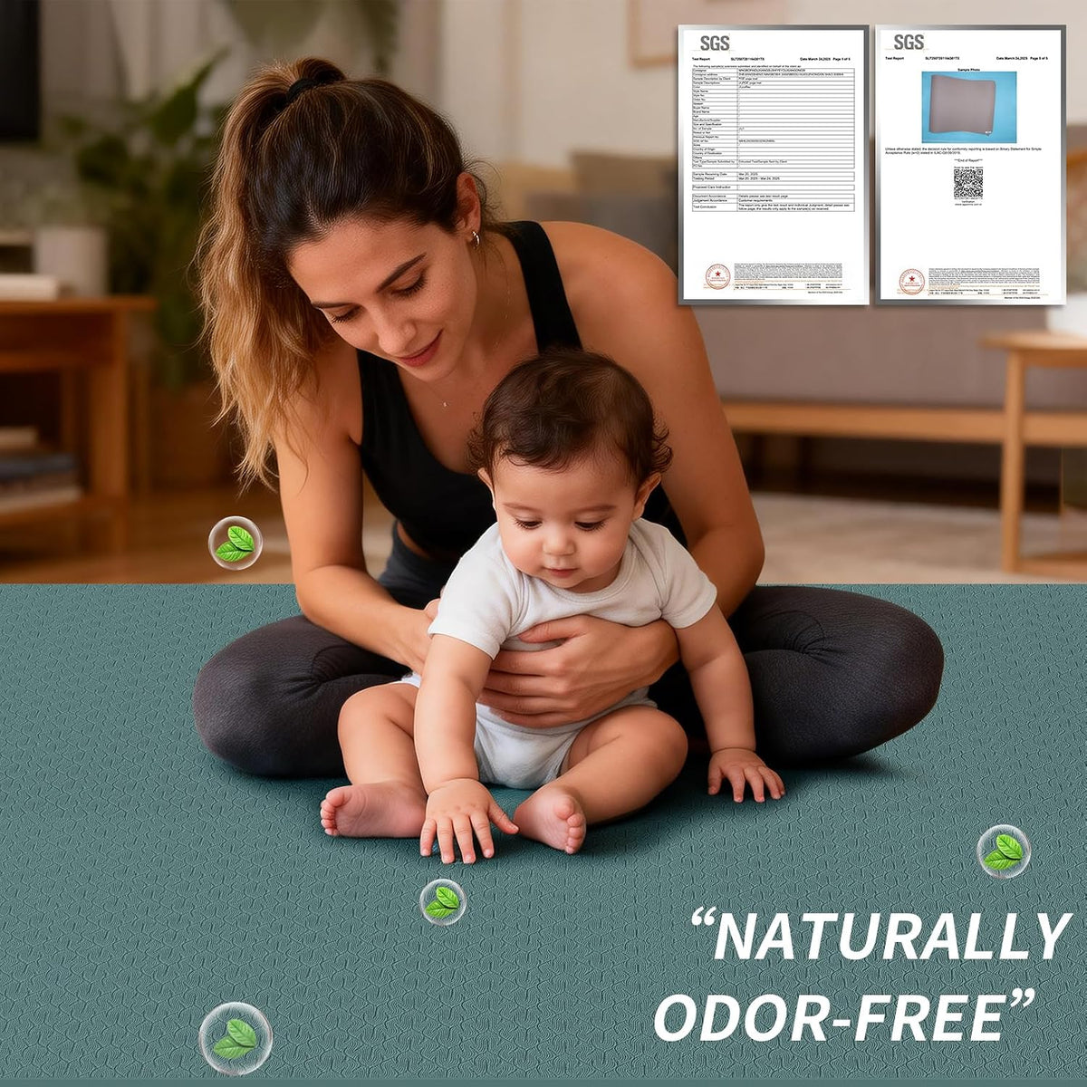 Large Yoga Mat (6'x4') – 8mm & 10mm Thick