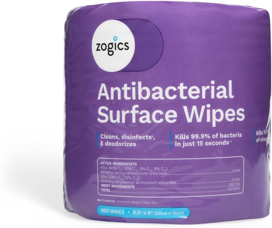 Antibacterial Disinfecting Wipes, 4 Rolls, 3,200 Count