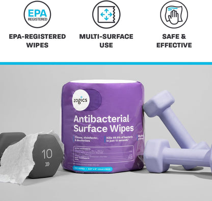 Antibacterial Disinfecting Wipes, 4 Rolls, 3,200 Count