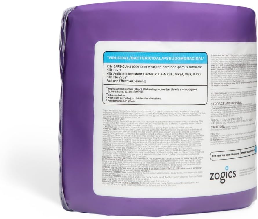 Antibacterial Disinfecting Wipes, 4 Rolls, 3,200 Count