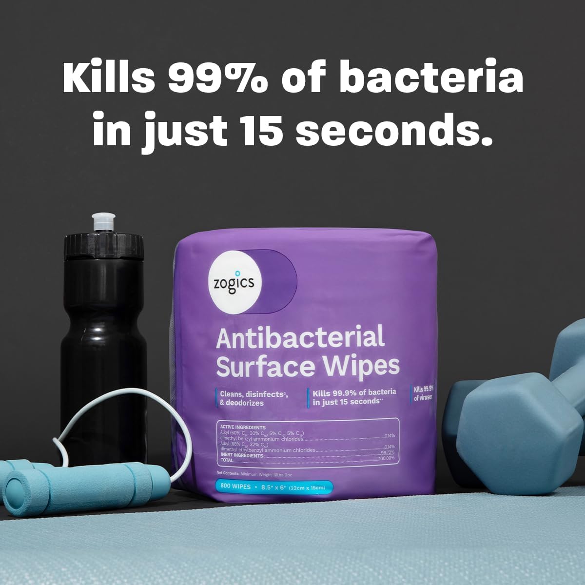 Antibacterial Disinfecting Wipes, 4 Rolls, 3,200 Count