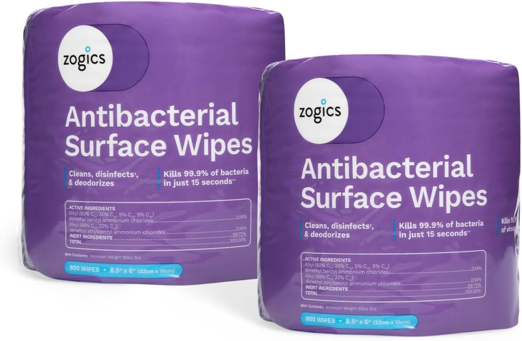 Antibacterial Disinfecting Wipes, 4 Rolls, 3,200 Count
