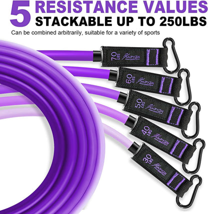 Resistance Bands with Handles, 150 lb Exercise Bands for Home Workout