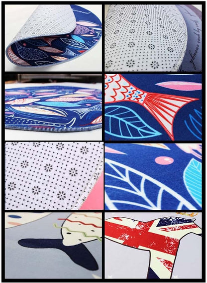 The Magic Circle Pattern Round Carpet Floor Mats Yoga Cushion for Playroom/Cloakroom, E-01