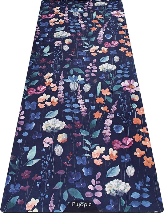 All In One Yoga Mat | Luxury Sweat-Grip Mat/Towel Combo | Ideal for Yoga, Hot Yoga, Bikram, Pilates, Workout & Exercise | Eco-Friendly Natural Rubber
