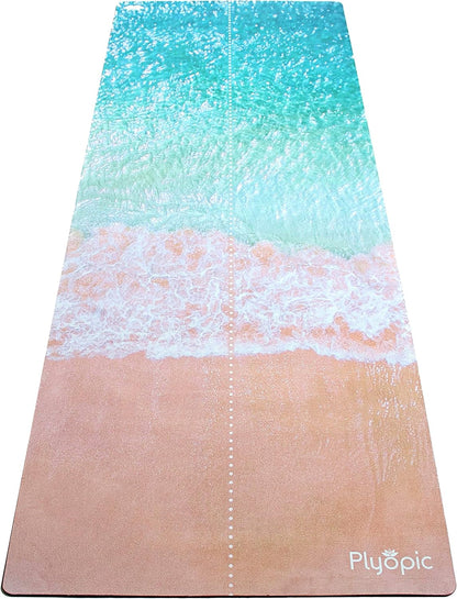 All In One Yoga Mat | Luxury Sweat-Grip Mat/Towel Combo | Ideal for Yoga, Hot Yoga, Bikram, Pilates, Workout & Exercise | Eco-Friendly Natural Rubber