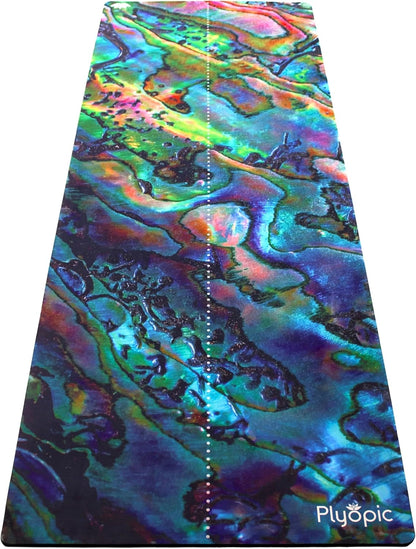 All In One Yoga Mat | Luxury Sweat-Grip Mat/Towel Combo | Ideal for Yoga, Hot Yoga, Bikram, Pilates, Workout & Exercise | Eco-Friendly Natural Rubber
