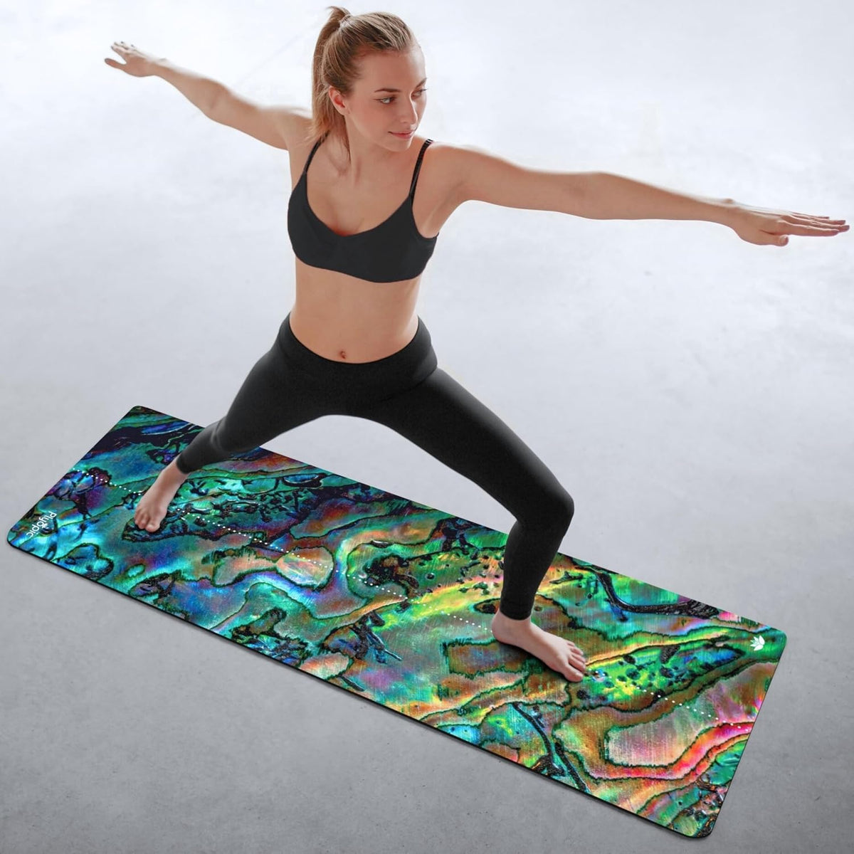 All In One Yoga Mat | Luxury Sweat-Grip Mat/Towel Combo | Ideal for Yoga, Hot Yoga, Bikram, Pilates, Workout & Exercise | Eco-Friendly Natural Rubber