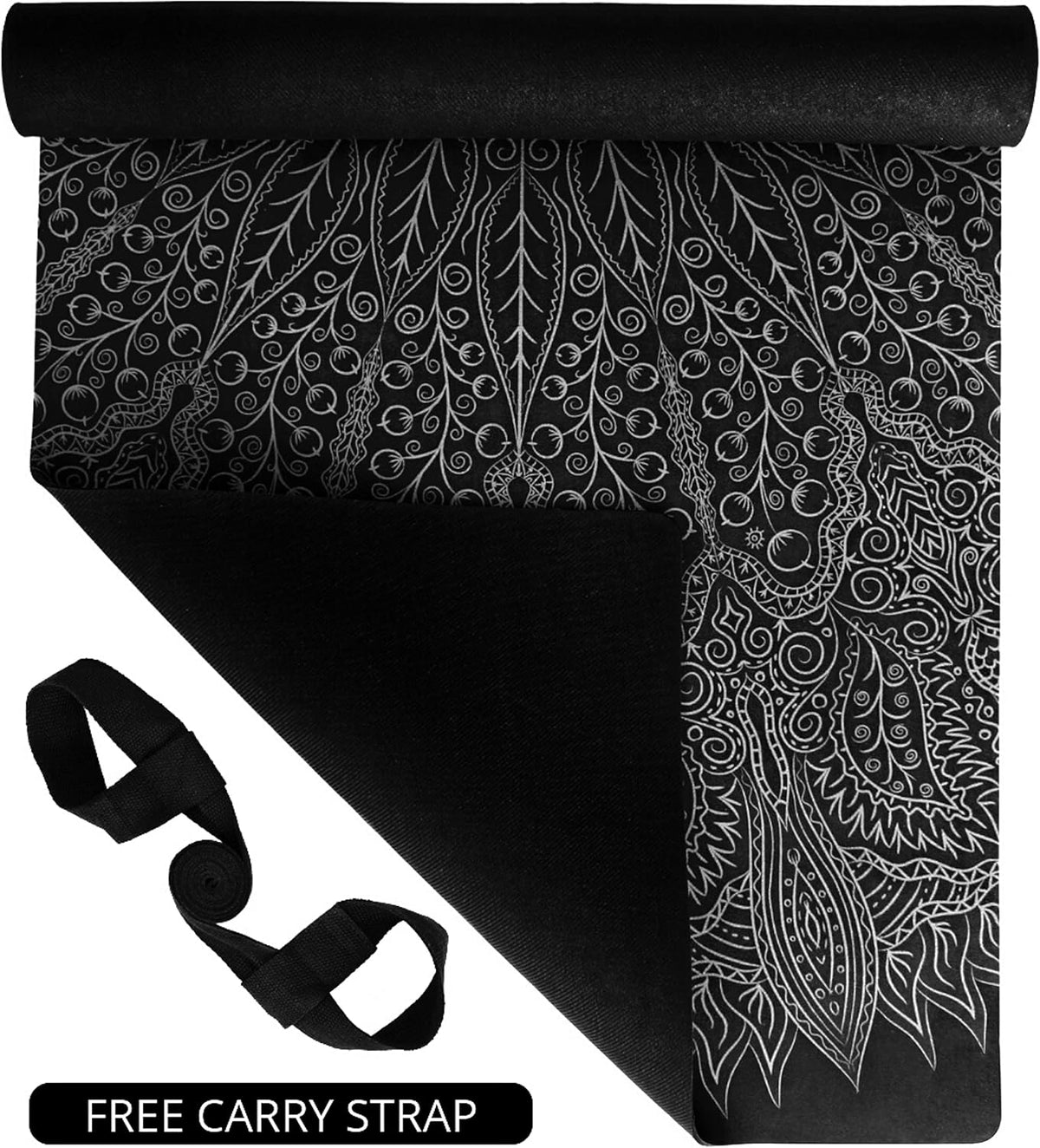 All In One Yoga Mat | Luxury Sweat-Grip Mat/Towel Combo | Ideal for Yoga, Hot Yoga, Bikram, Pilates, Workout & Exercise | Eco-Friendly Natural Rubber