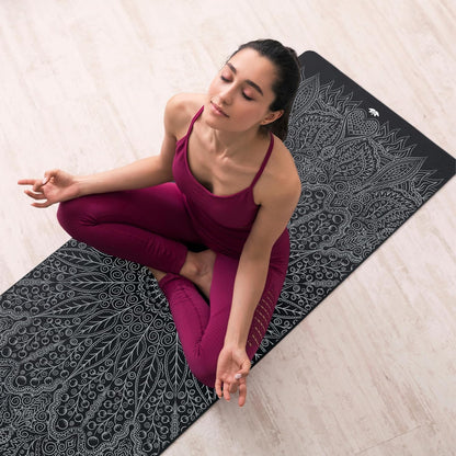 All In One Yoga Mat | Luxury Sweat-Grip Mat/Towel Combo | Ideal for Yoga, Hot Yoga, Bikram, Pilates, Workout & Exercise | Eco-Friendly Natural Rubber