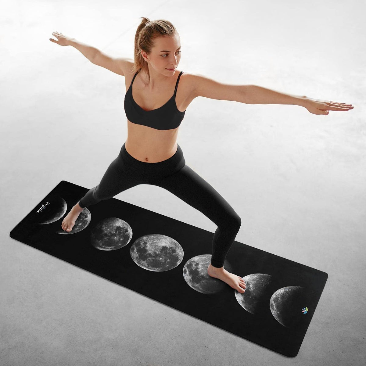 All In One Yoga Mat | Luxury Sweat-Grip Mat/Towel Combo | Ideal for Yoga, Hot Yoga, Bikram, Pilates, Workout & Exercise | Eco-Friendly Natural Rubber
