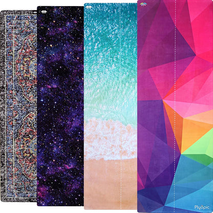 All In One Yoga Mat | Luxury Sweat-Grip Mat/Towel Combo | Ideal for Yoga, Hot Yoga, Bikram, Pilates, Workout & Exercise | Eco-Friendly Natural Rubber