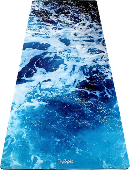 All In One Yoga Mat | Luxury Sweat-Grip Mat/Towel Combo | Ideal for Yoga, Hot Yoga, Bikram, Pilates, Workout & Exercise | Eco-Friendly Natural Rubber