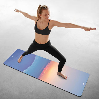 All In One Yoga Mat | Luxury Sweat-Grip Mat/Towel Combo | Ideal for Yoga, Hot Yoga, Bikram, Pilates, Workout & Exercise | Eco-Friendly Natural Rubber