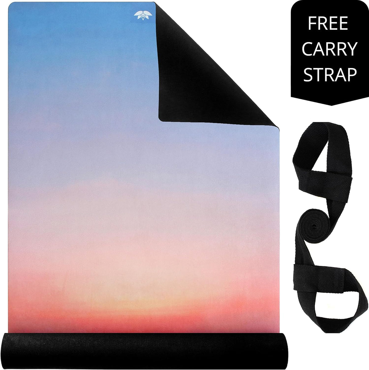 All In One Yoga Mat | Luxury Sweat-Grip Mat/Towel Combo | Ideal for Yoga, Hot Yoga, Bikram, Pilates, Workout & Exercise | Eco-Friendly Natural Rubber