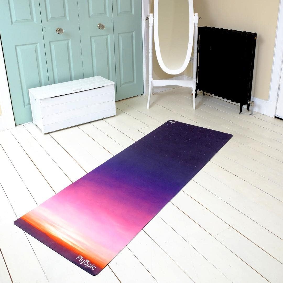All In One Yoga Mat | Luxury Sweat-Grip Mat/Towel Combo | Ideal for Yoga, Hot Yoga, Bikram, Pilates, Workout & Exercise | Eco-Friendly Natural Rubber