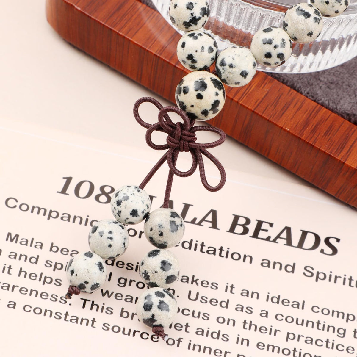 6mm 8mm 108 Prayer Mala Jasper Elastic Bracelet - Handmade Yoga Meditation Healing Power Energy Gifts for Unisex Adult.