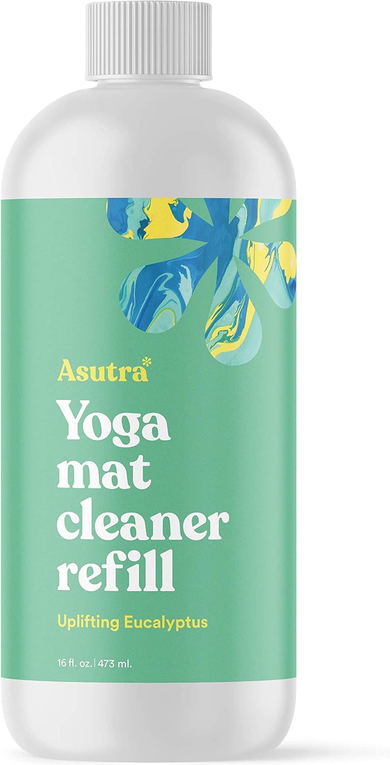 ASUTRA Yoga Mat Cleaner Spray Refill (Peaceful Lavender), 16 fl oz (16oz)