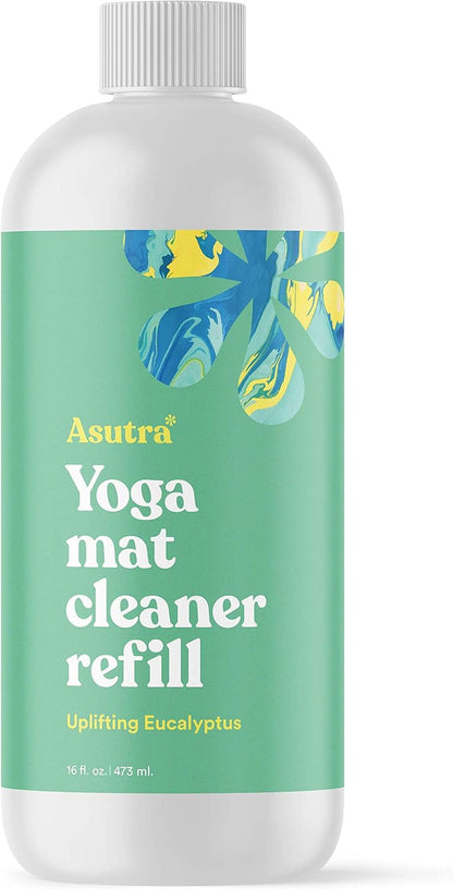 ASUTRA Yoga Mat Cleaner Spray Refill (Peaceful Lavender), 16 fl oz (16oz)