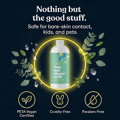 ASUTRA Yoga Mat Cleaner Spray Refill (Peaceful Lavender), 16 fl oz (16oz)