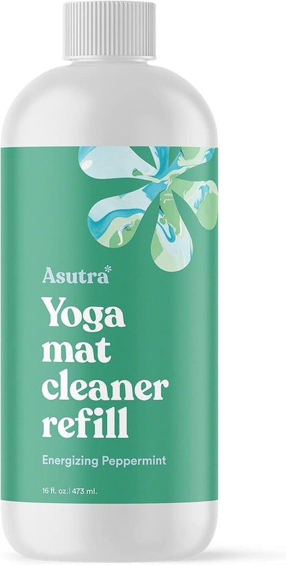 ASUTRA Yoga Mat Cleaner Spray Refill (Peaceful Lavender), 16 fl oz (16oz)