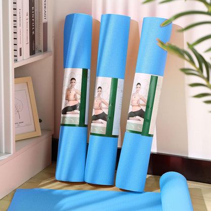 12 Pieces Yoga Mats Bulk 68x24x0.12 Inch Exercise Non Slip Fitness Workout Mats for Women Men Home Workout Gym Yoga