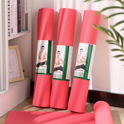 12 Pieces Yoga Mats Bulk 68x24x0.12 Inch Exercise Non Slip Fitness Workout Mats for Women Men Home Workout Gym Yoga