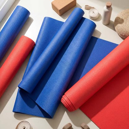 12 Pieces Yoga Mats Bulk 68x24x0.12 Inch Exercise Non Slip Fitness Workout Mats for Women Men Home Workout Gym Yoga
