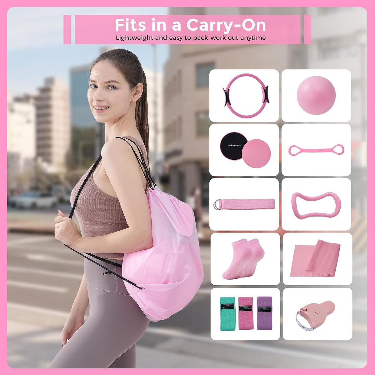 Home Pilates Kit Pilates Equipment Set for Women, Pilates Essentials Kit