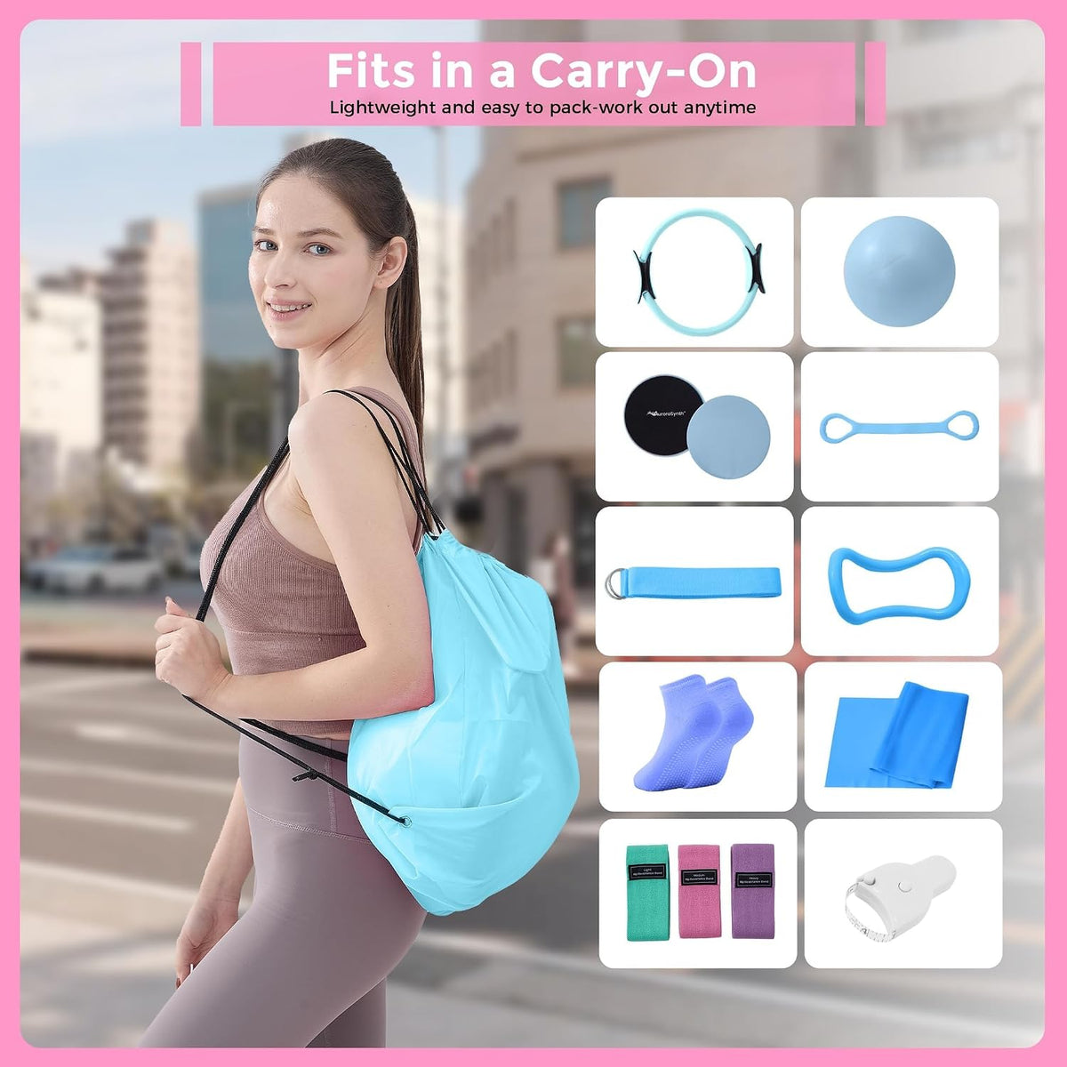 Home Pilates Kit Pilates Equipment Set for Women, Pilates Essentials Kit