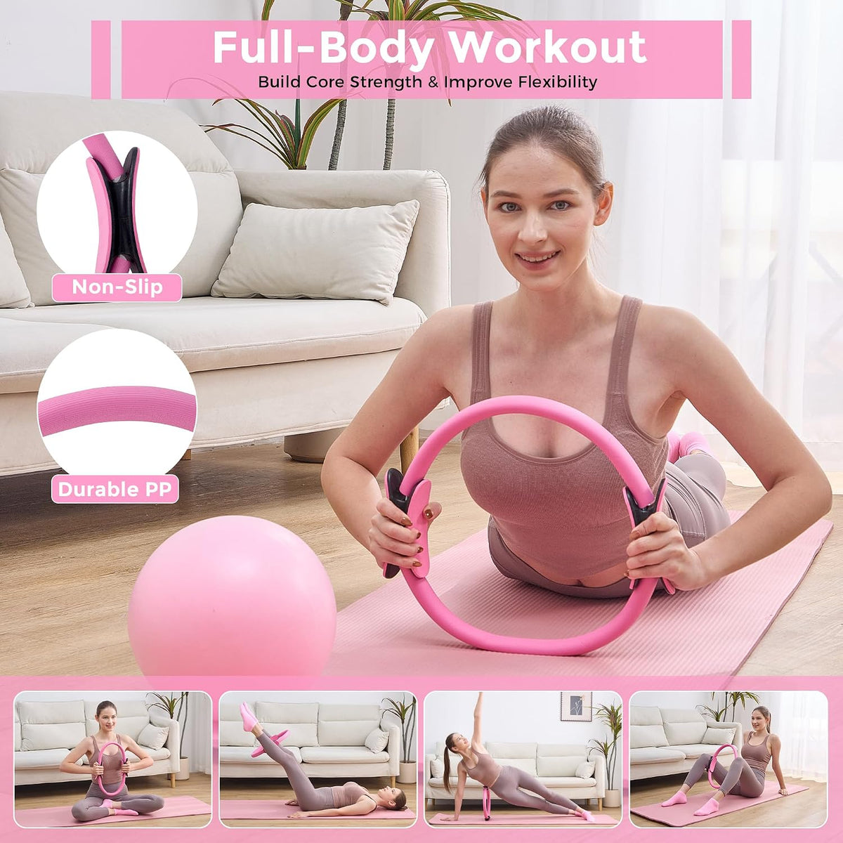 Home Pilates Kit Pilates Equipment Set for Women, Pilates Essentials Kit