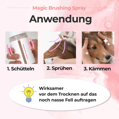 Magic Brushing Spray for Dogs 170ml 5.8fl oz