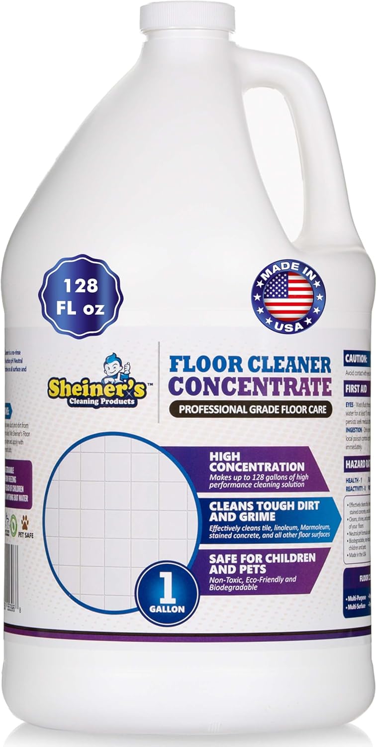Multipurpose Cleaner Concentrate, No-Rinse Floor Cleaner for Mopping & Floor Degreaser for Home, Safe for Kids & Pets, Non-Toxic Lavender Scent All Purpose Cleaner Supplies,1-Gallon.