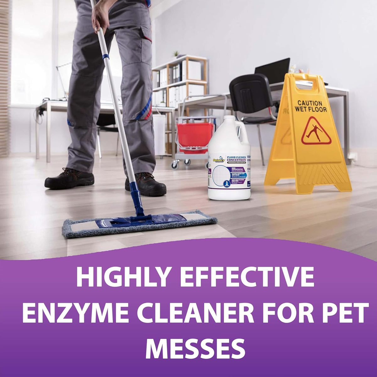 Multipurpose Cleaner Concentrate, No-Rinse Floor Cleaner for Mopping & Floor Degreaser for Home, Safe for Kids & Pets, Non-Toxic Lavender Scent All Purpose Cleaner Supplies,1-Gallon.