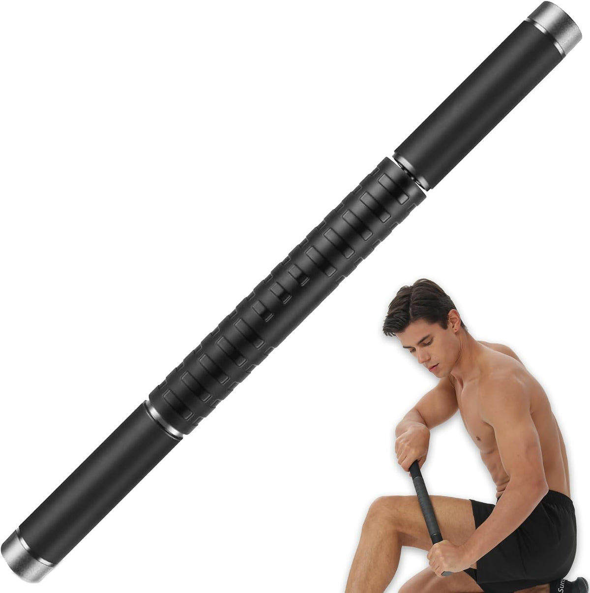 Massage Roller Stick, 17-Inch Muscle Roller Stick for Legs