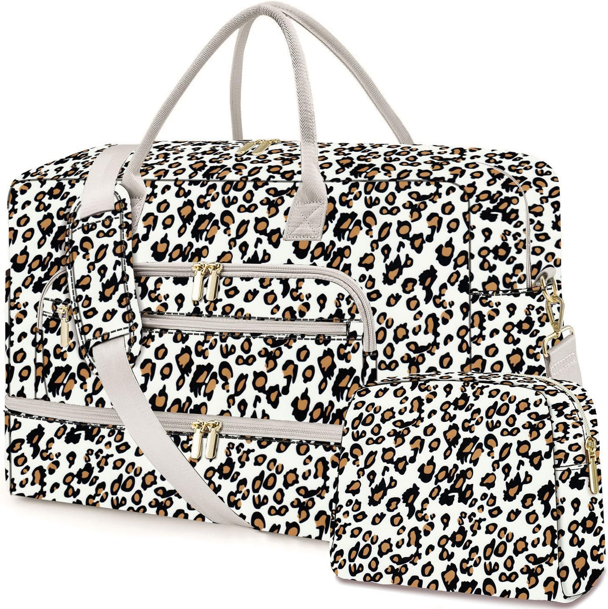 Large Women Travel Duffle Bag, Carry on Bag with Wet Toiletry Pocket for Overnight, Weekend, Yoga, Gym, Business Trips, Sport and Hospital, Black - Colors A