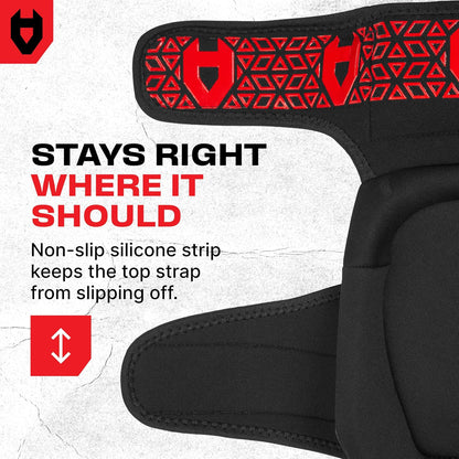 Professional Work Knee Pads for Men Construction with Ankle Support and Heavy Duty Anti-Slip Cap — Foam Cushion and Extra Thick Gel Padding — Reinforced Thigh & Shin Straps