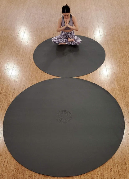 72" 6' Large Circle Round Yoga Mat Meditation Pilates TAI-CHI YIN-YANG