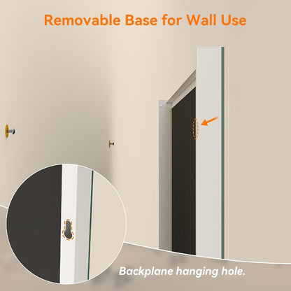 Hasipu 71" x 28" Arched Full Length Mirror on Wheels