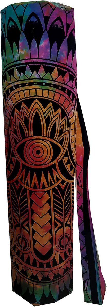 ICC Yoga Mat Bag Carrier Full-Zip Exercise Yoga Mat Carry Bag for Women Men with Multi-Functional Storage Pockets and Adjustable Shoulder Strap 26X6 Inches