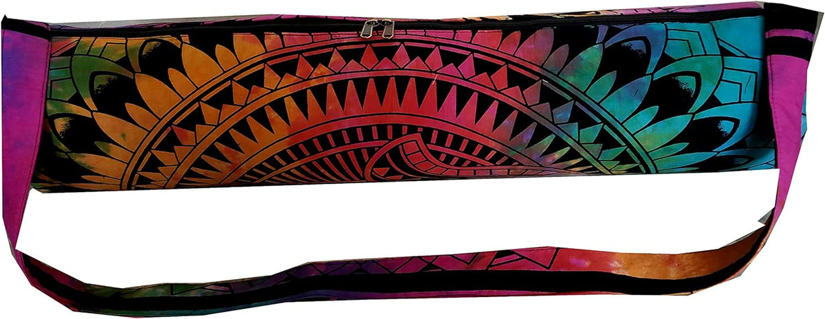 ICC Yoga Mat Bag Carrier Full-Zip Exercise Yoga Mat Carry Bag for Women Men with Multi-Functional Storage Pockets and Adjustable Shoulder Strap 26X6 Inches