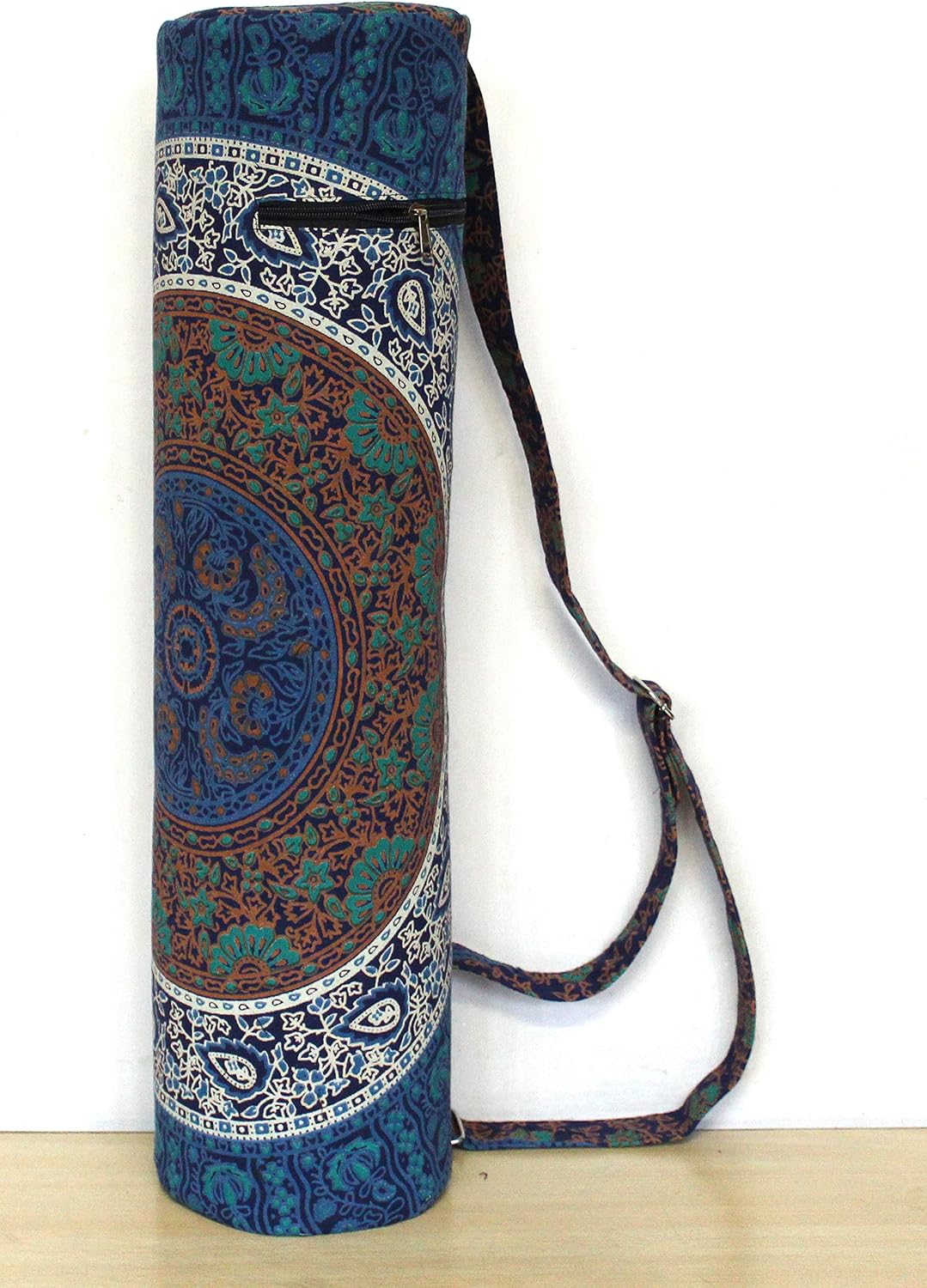 ICC Yoga Mat Bag Carrier Full-Zip Exercise Yoga Mat Carry Bag for Women Men with Multi-Functional Storage Pockets and Adjustable Shoulder Strap 26X6 Inches