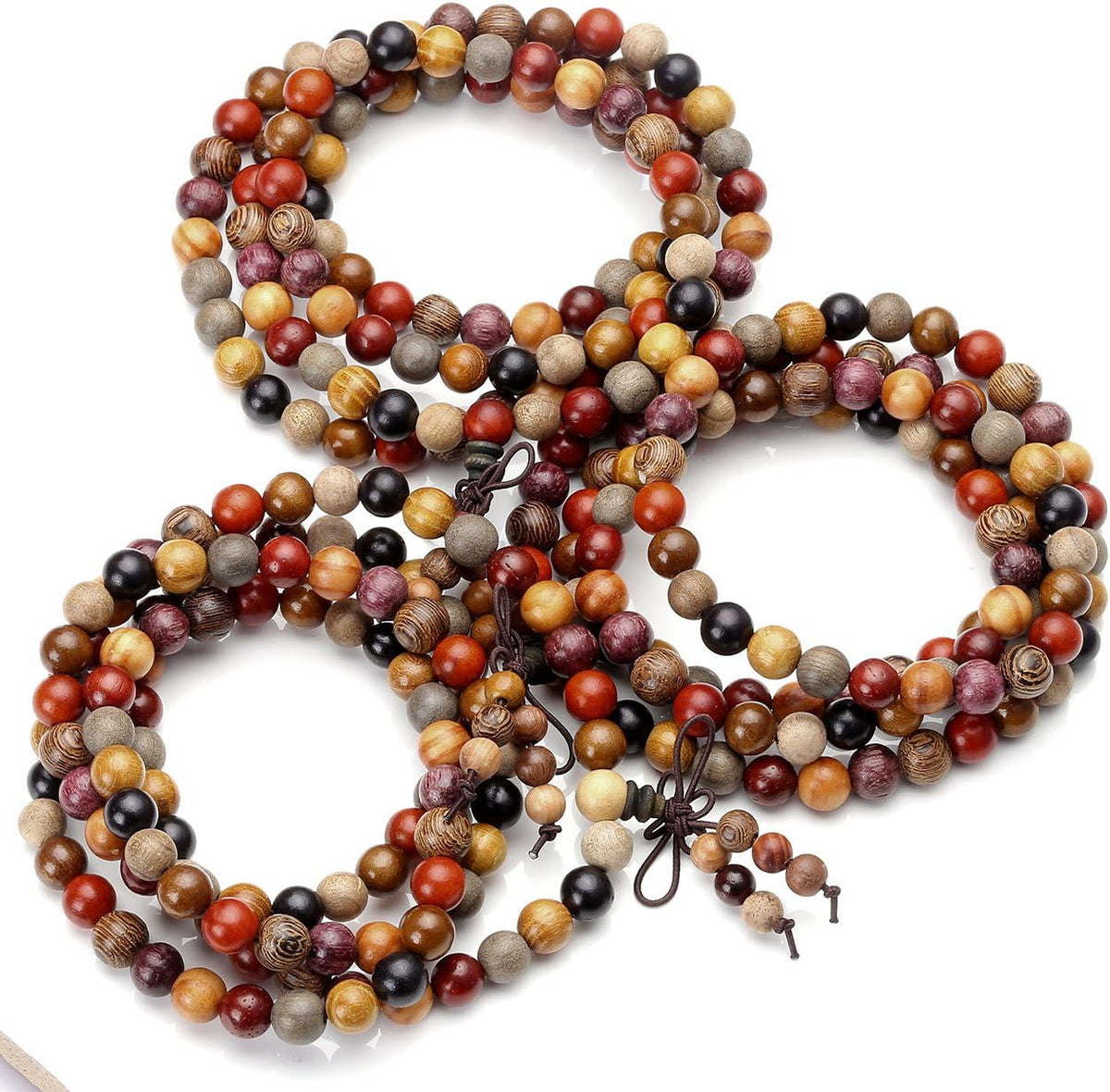 108 Mala Prayer Beads Wooden Buddhist Necklace