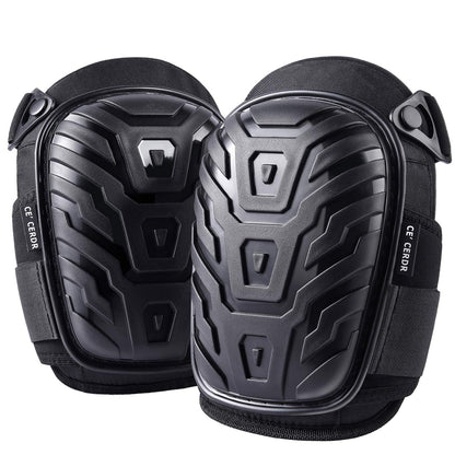 Professional Knee Pads for Work - Heavy Duty Foam Padding Kneepads for Construction, Gardening, Flooring with Comfortable Gel Cushion to Save Your Knees (Knee High)