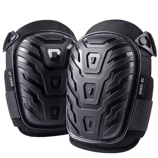 Professional Knee Pads for Work - Heavy Duty Foam Padding Kneepads for Construction, Gardening, Flooring with Comfortable Gel Cushion to Save Your Knees (Knee High)