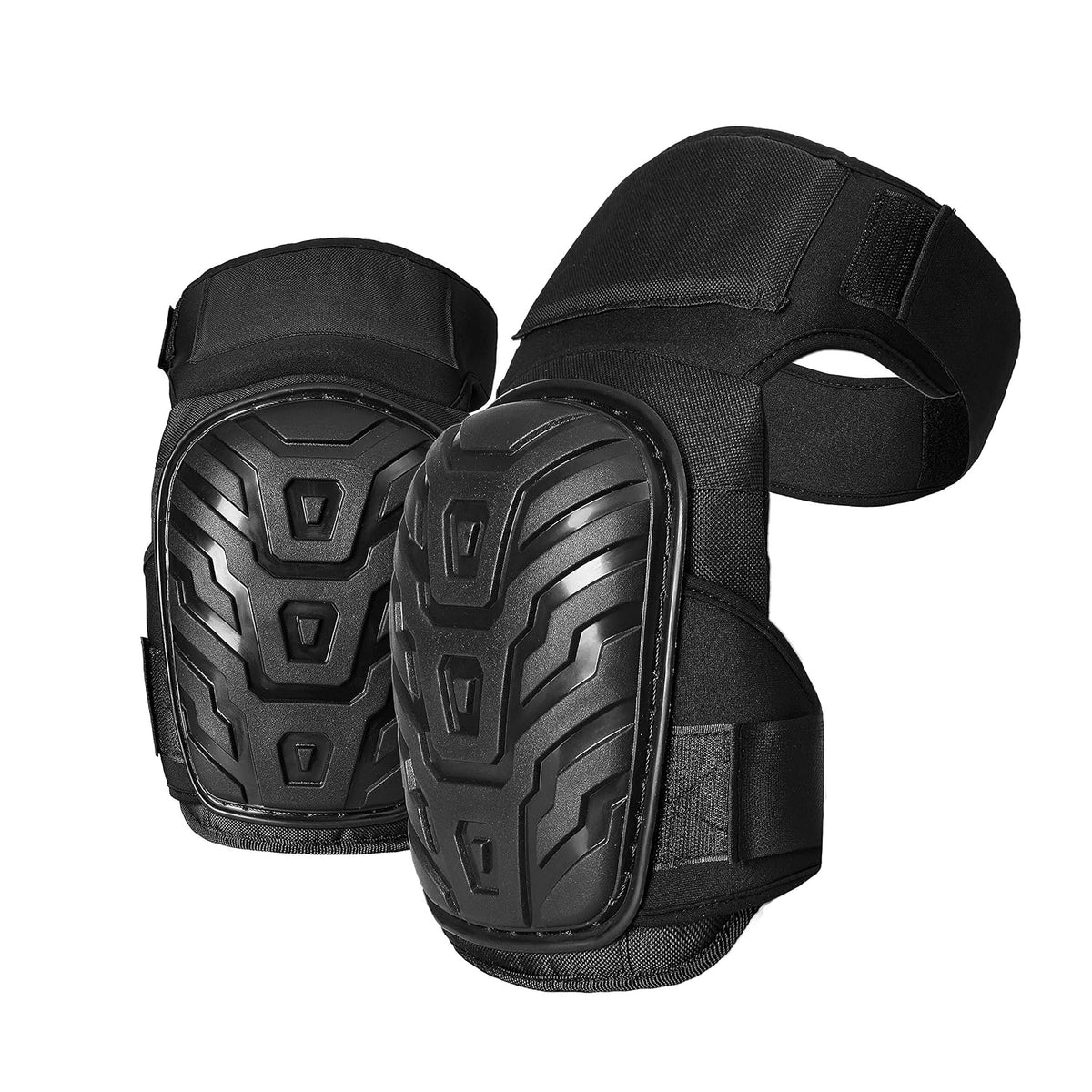 Professional Knee Pads for Work - Heavy Duty Foam Padding Kneepads for Construction, Gardening, Flooring with Comfortable Gel Cushion to Save Your Knees (Knee High)