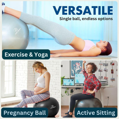 Yoga Ball Chair for Office, with Base