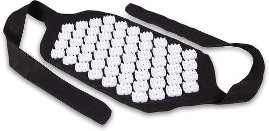 Premium Acupressure Belt - Lightweight on-the-go Pain Relief - Relieves Back Pain - 100% Cotton Linen - Includes Carry Bag - Onyx