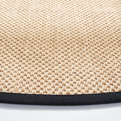 Area Rug 11x15 - Natural Fiber Collection - Large - Maize & Linen Color, Sisal, Woven Design with Border (NF141B) - Colors A