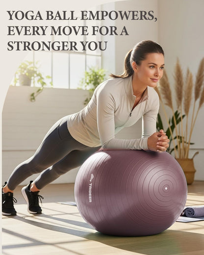 Yoga Ball for Exercise, Pregnancy, Active Sitting, 55/65/75cm